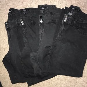 Torrid Black Skinny Jean bundle (3) 18R (1) 18T
